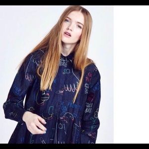 lazy oaf embroidered dress
